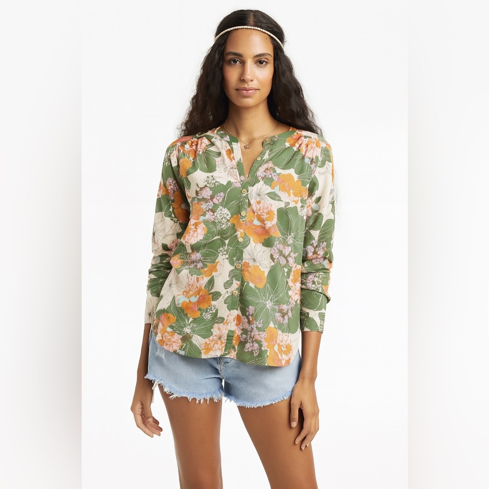 Lucky Brand 100% Cotton Blouse